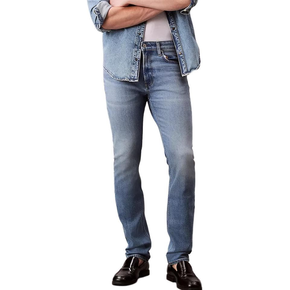 Штаны Calvin Klein Light Blue Men's Jeans Кальвин Кляйн Светло-Синие Мужские Джинсы - изображение 1