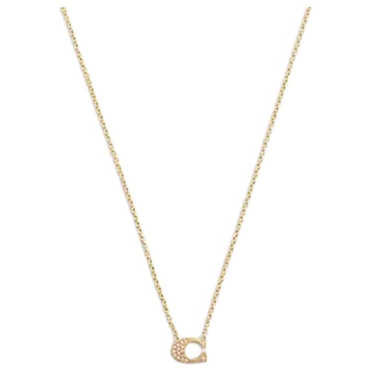 Ожерелье COACH Pave Signature Necklace - изображение 1