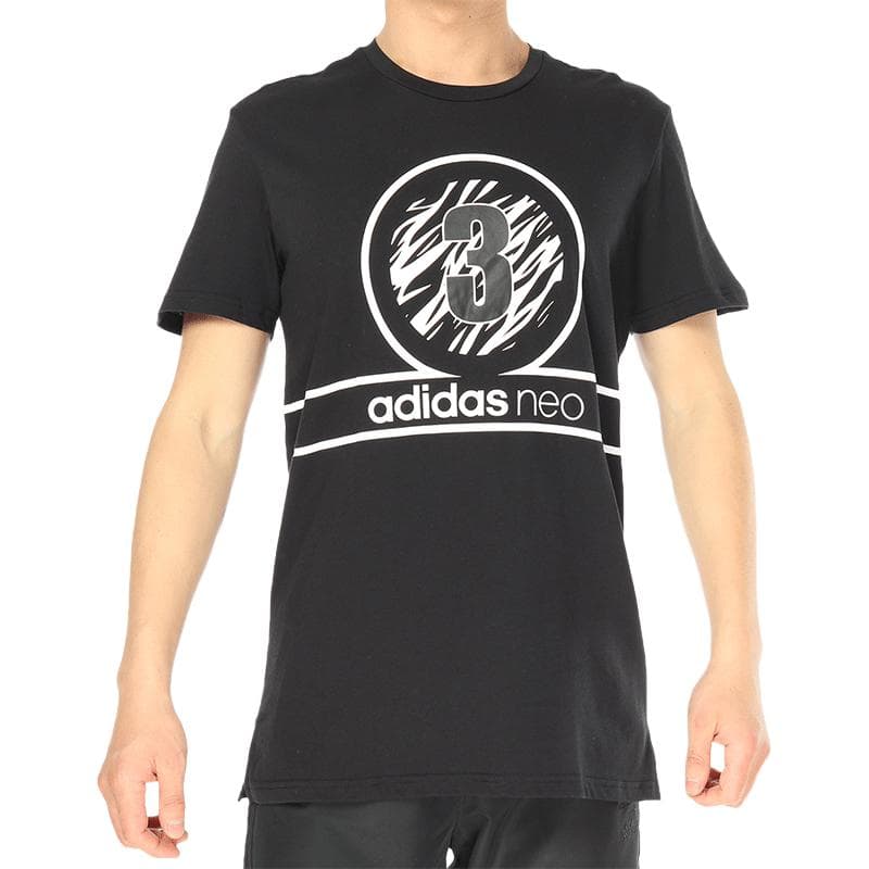 Футболка Adidas Neo Черные Мужские T-рубашки - изображение 1