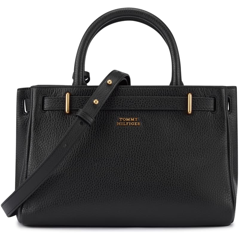 Сумка Tommy Hilfiger Сумка из коровьей кожи среднего размера женская черная коричневая - изображение 2