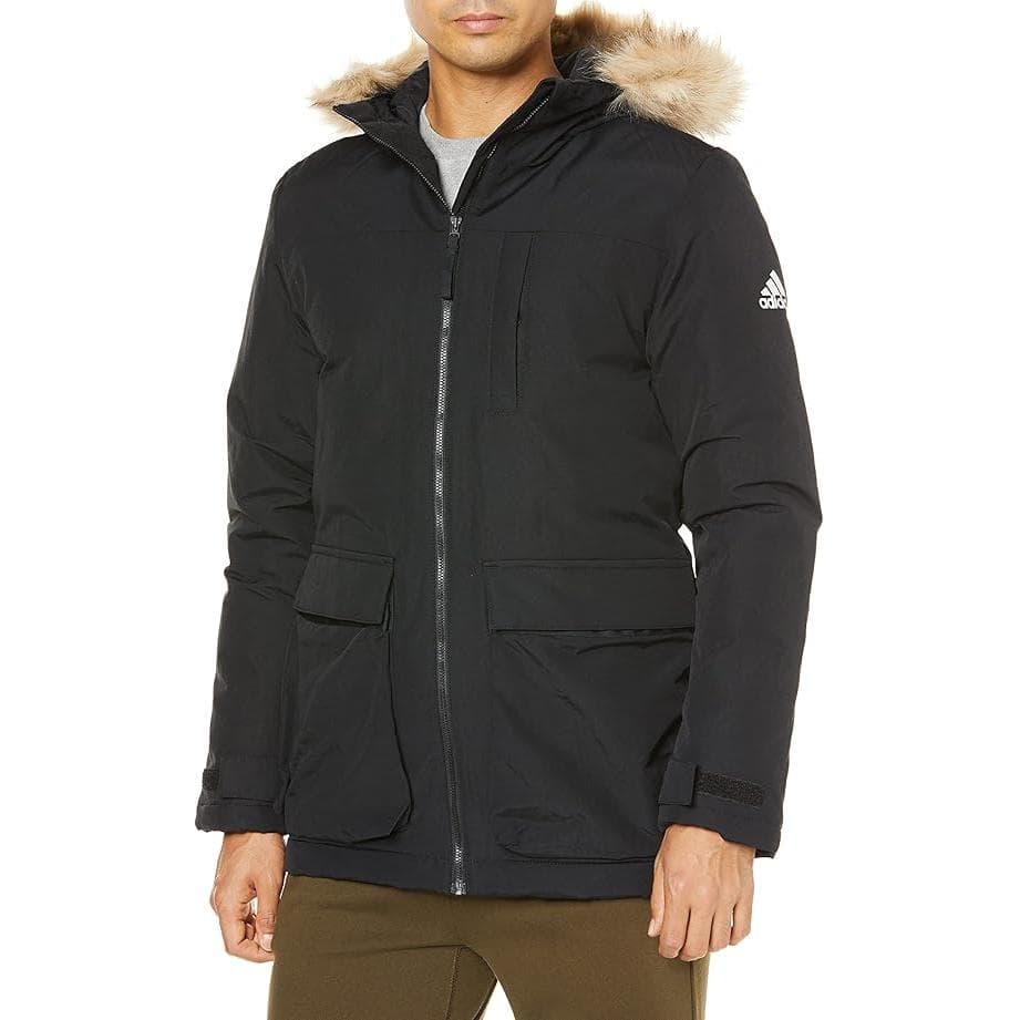 Куртка Adidas PARKA Пальто Японская версия Мужское Черное - изображение 1
