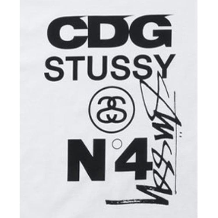 Футболка CDG x Stussy FW21 LogoT - изображение 3