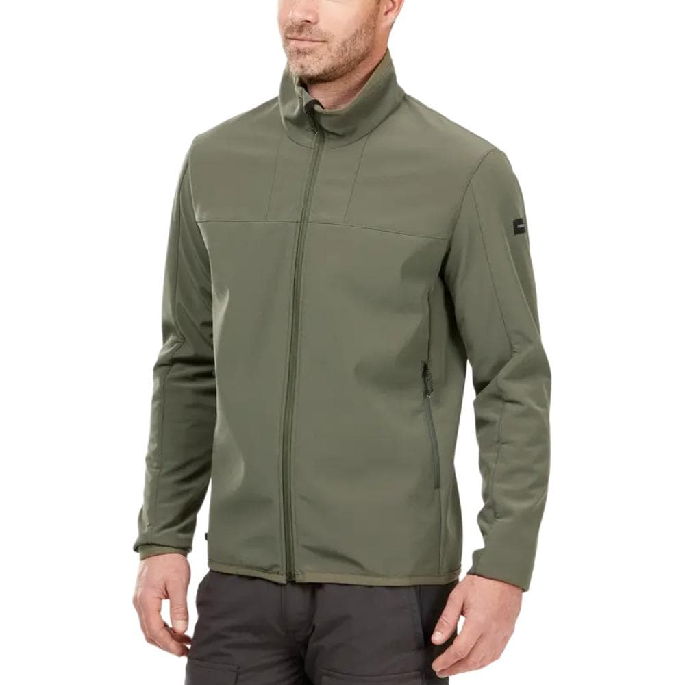 Куртка DECATHLON MT100 FORCLAZ WINDWARM Куртки и пальто Мужской Хаки Угольный серый - изображение 1