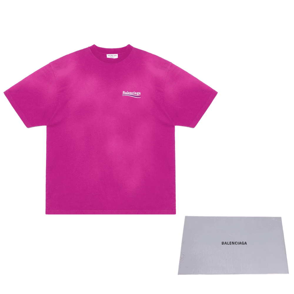 Футболка Balenciaga FW22 Logo T-Shirt Pink - изображение 6