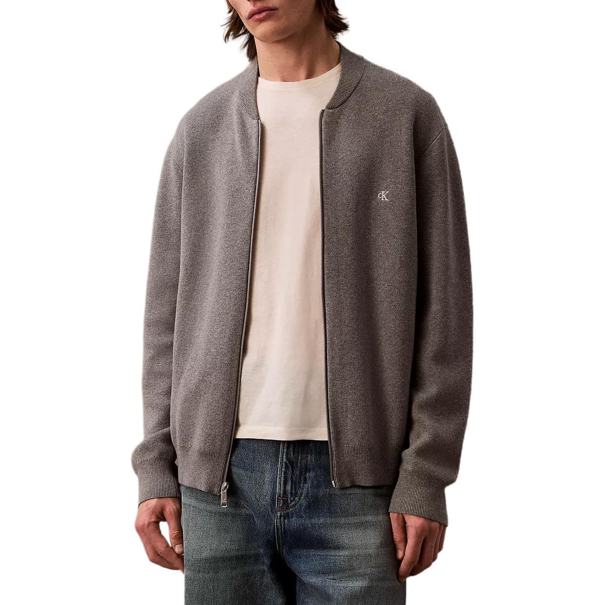 Куртка CALVIN KLEIN Куртки и Пальто Мужской Средний Серый - изображение 1