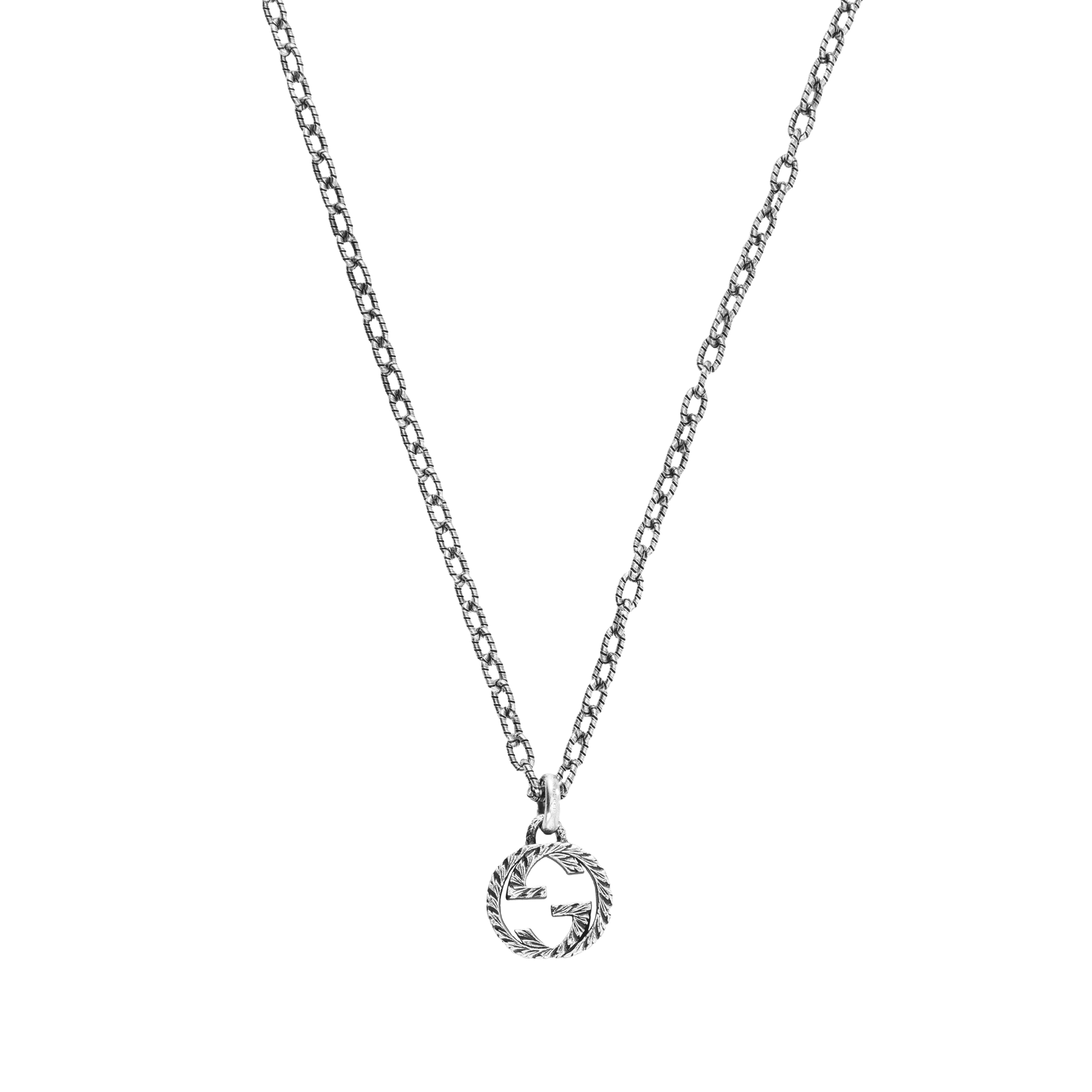 Ожерелье Gucci Interlocking G Silver Necklace - изображение 1