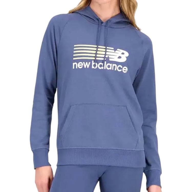 Худи New Balance Lifestyle Style Collection Толстовка Женское Синее - изображение 1