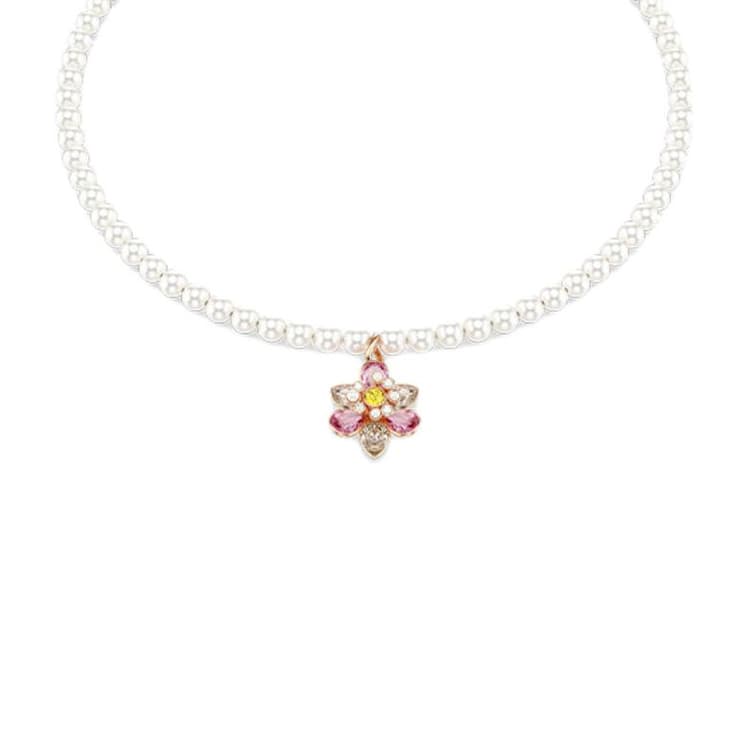 Ожерелье Swarovski Idyllia Искусственный кристалл Ожерелье Унисекс Розовый - изображение 1