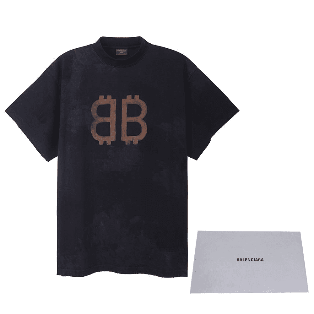 Футболка Balenciaga FW23 Black T-Shirt — фото 4