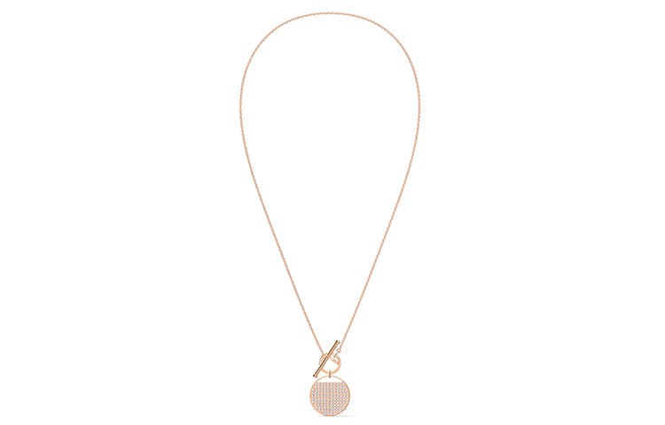 Ожерелье Swarovski Tennis Racket Necklace Rose Gold - изображение 4