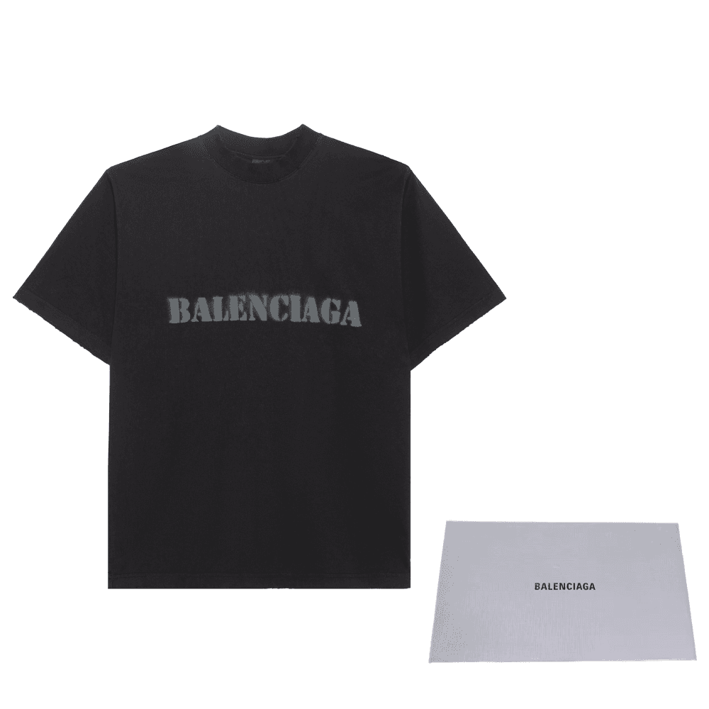 Футболка Balenciaga SS24 T-Shirt Black - изображение 4