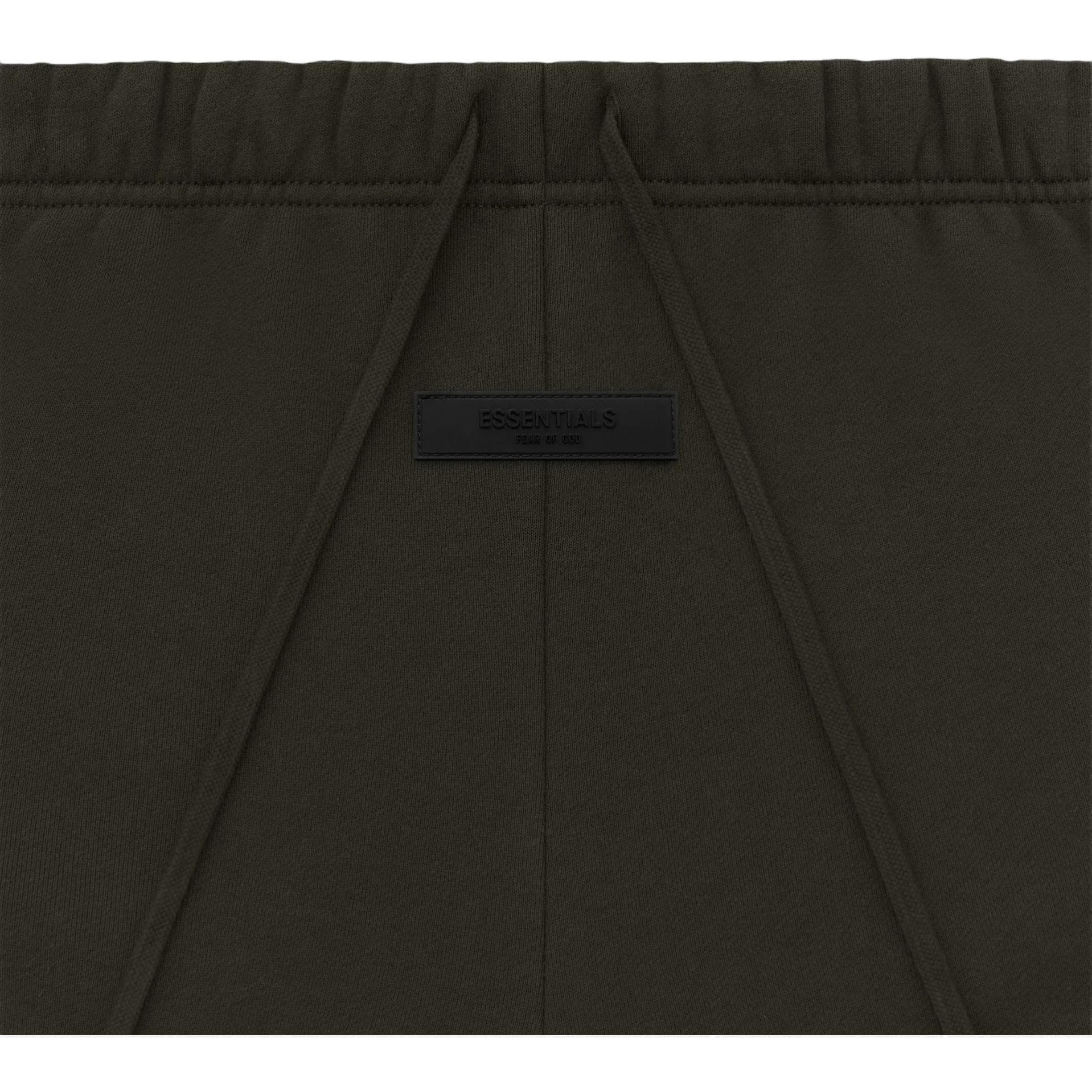 Fear of God Essentials SS23 Womens Beach Shorts Off Black Logo - изображение 3