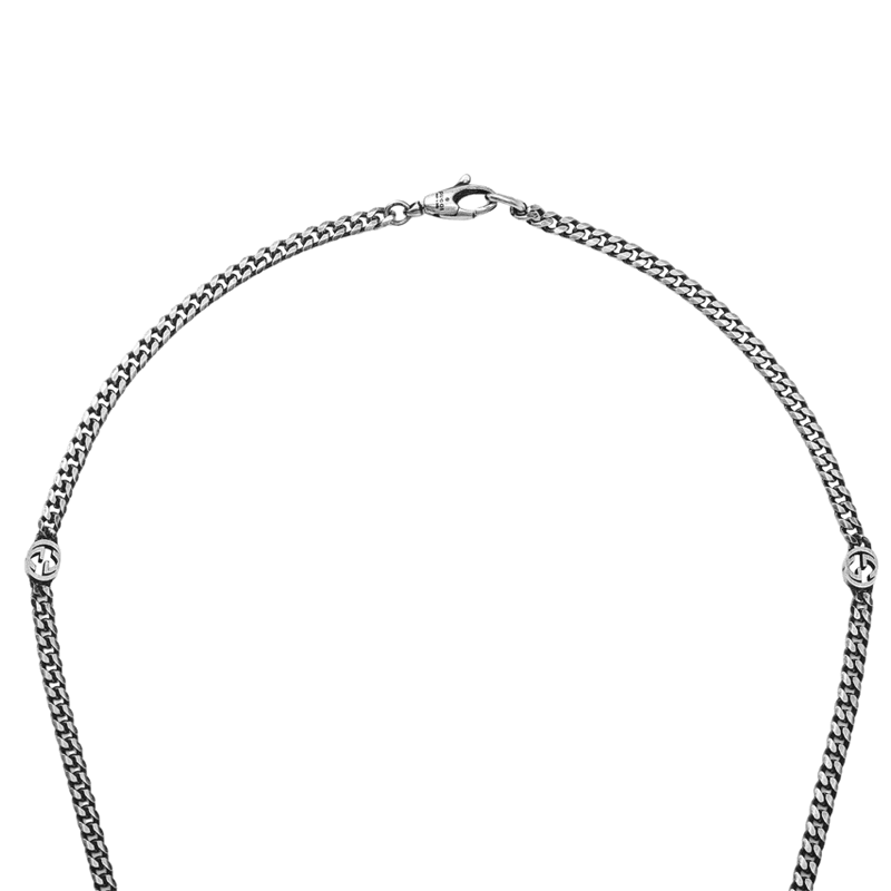 Ожерелье Gucci Double G Necklace Silver - изображение 3