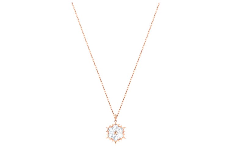 Ожерелье Swarovski Magic Snowflake Necklace Rose Gold White - изображение 4
