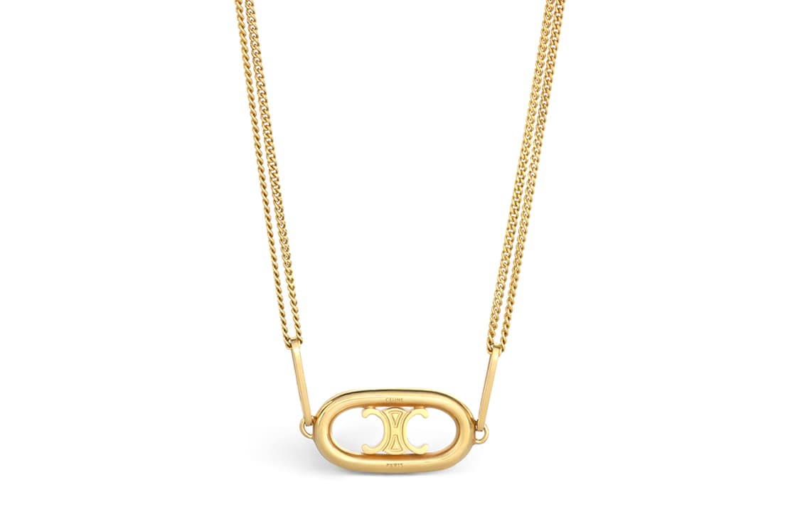 Ожерелье CELINE Maillon Triomphe Gold Necklace - изображение 1