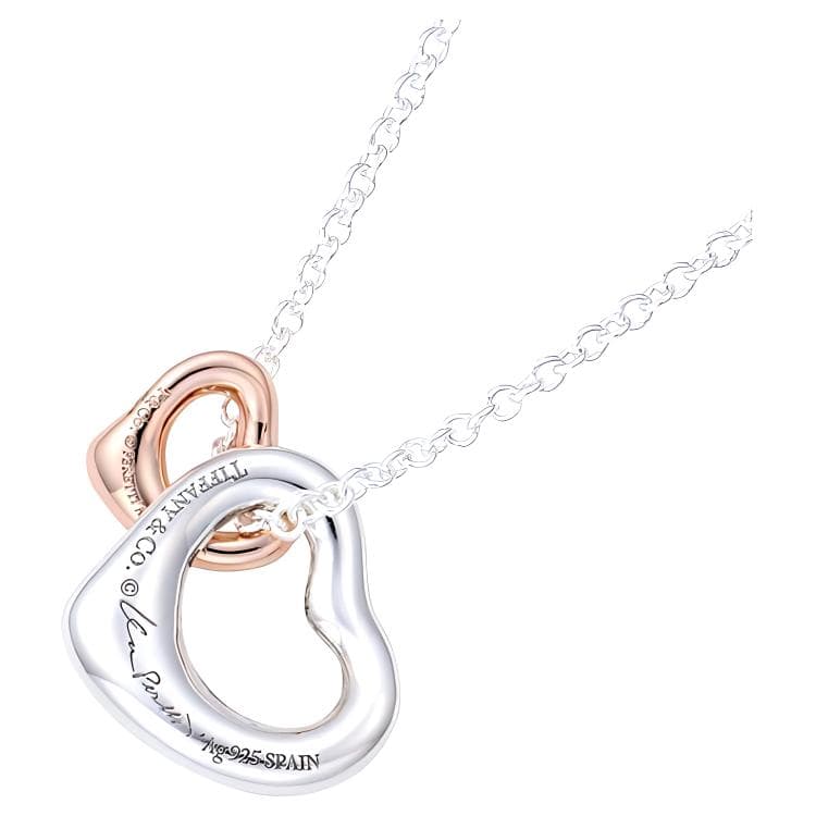 Ожерелье Tiffany & Co. 18K Double Heart Necklace Rose Gold - изображение 2