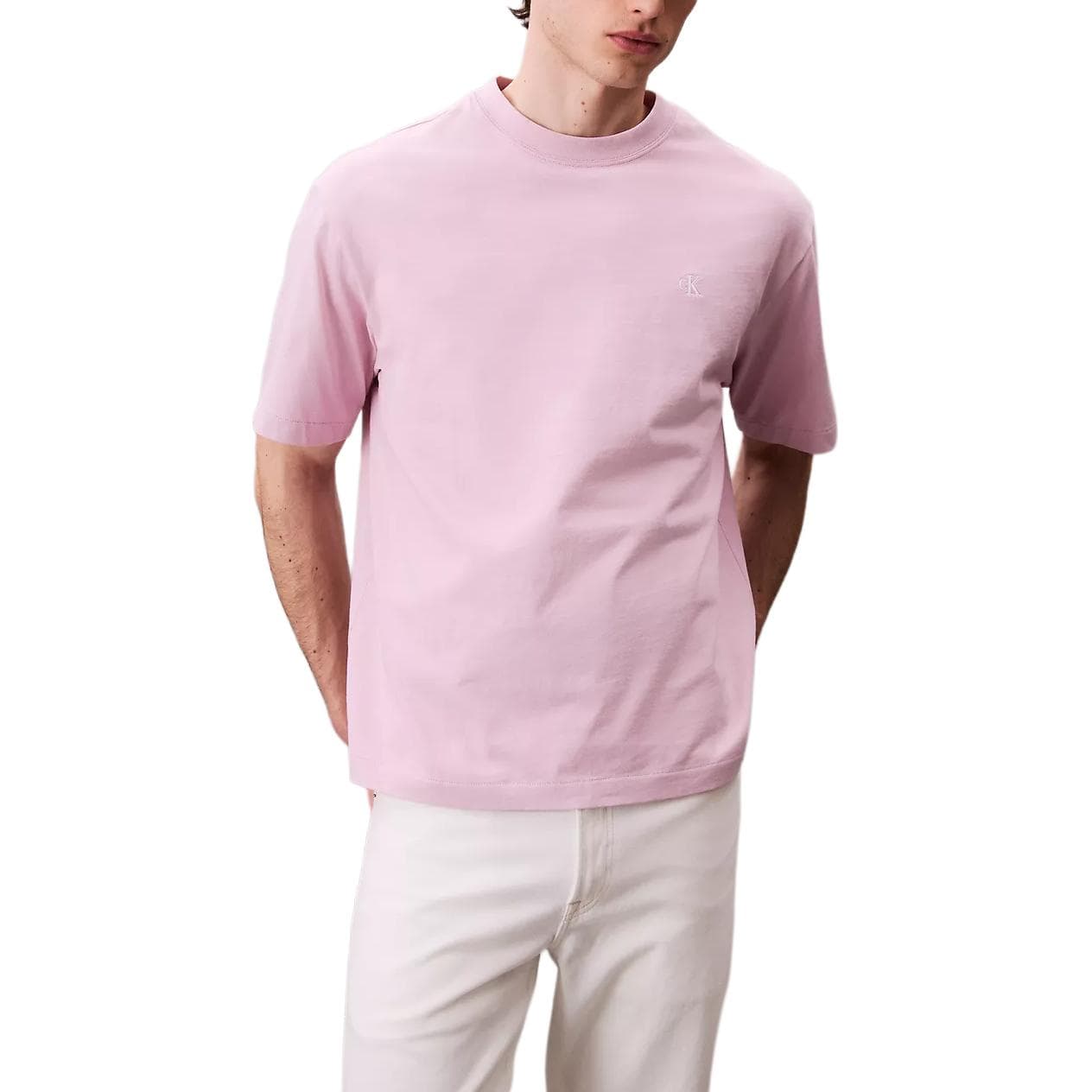 Футболка Calvin Klein Светло-фиолетовые Мужские T-рубашки - изображение 1