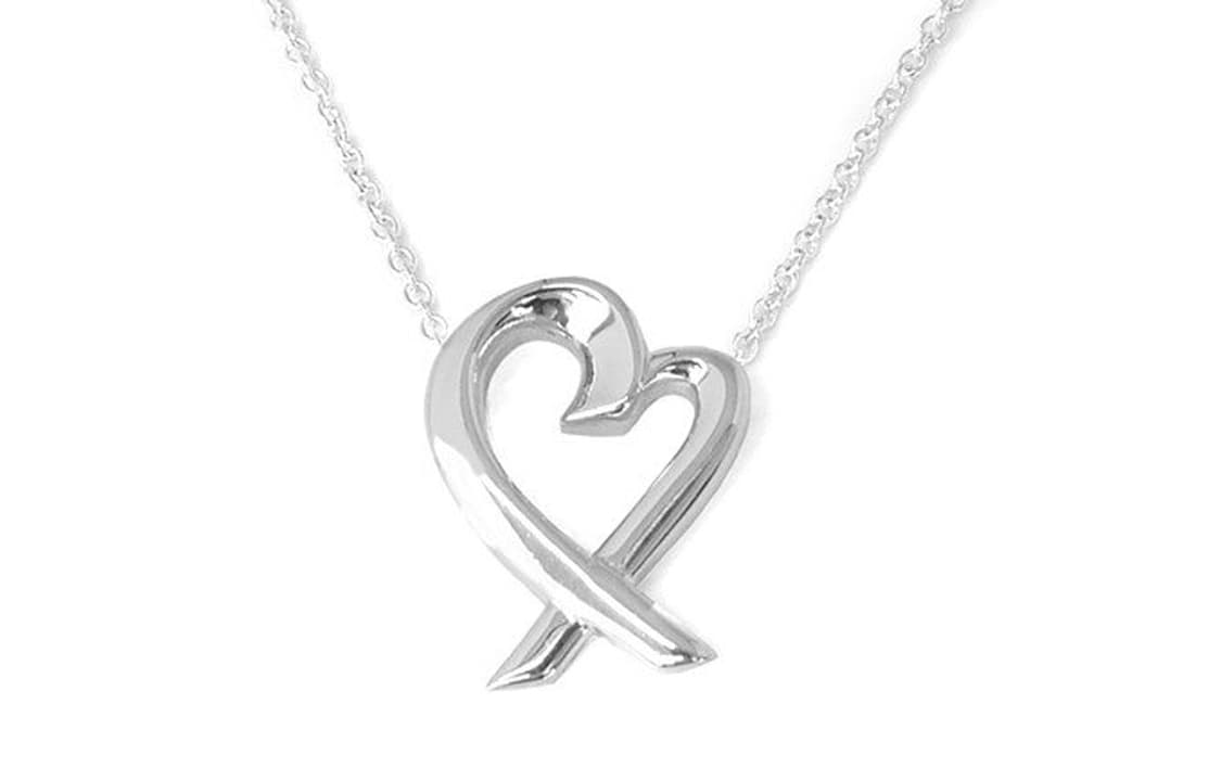 Ожерелье Tiffany & Co. Paloma Picasso Silver Heart Cross Necklace - изображение 1