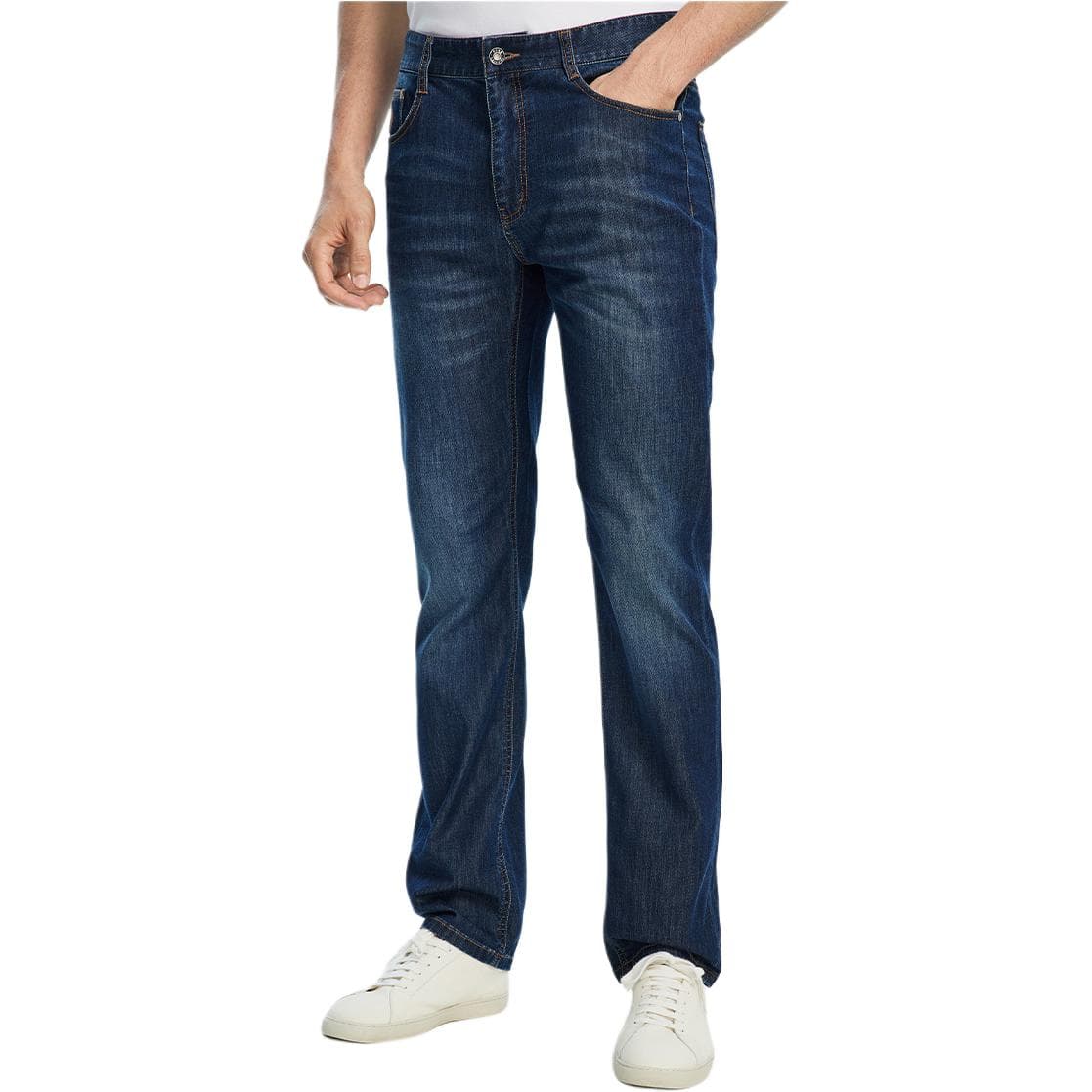Штаны Hush Puppies Джинсы Мужские Средне-Синие - изображение 1