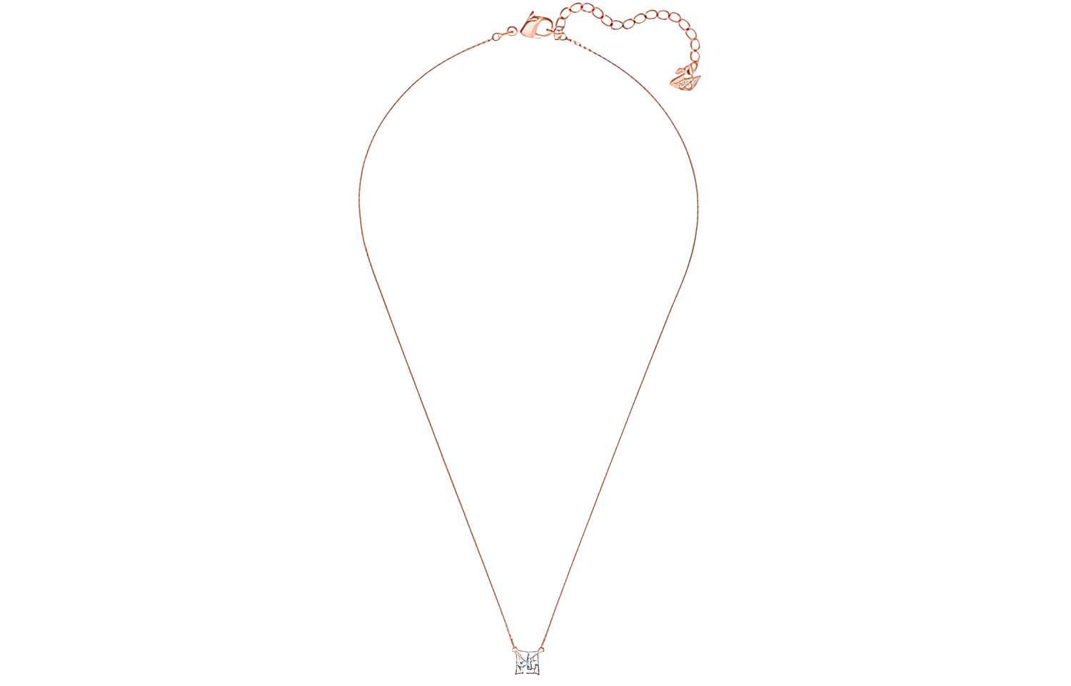 Ожерелье Swarovski Attract Square Pendant Rose Gold - изображение 3