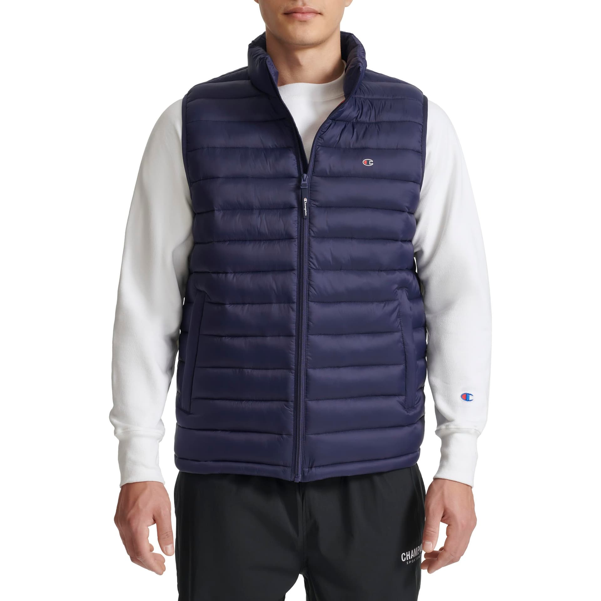 Зимняя куртка Champion FW24 Пуховик Мужской Морской Синий - изображение 1