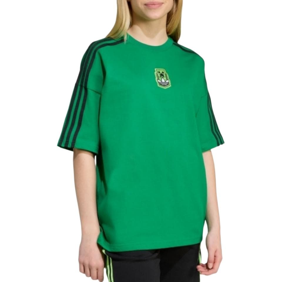 Футболка Adidas Originals X Minecraft T-Shirt Зеленый Детский - изображение 1