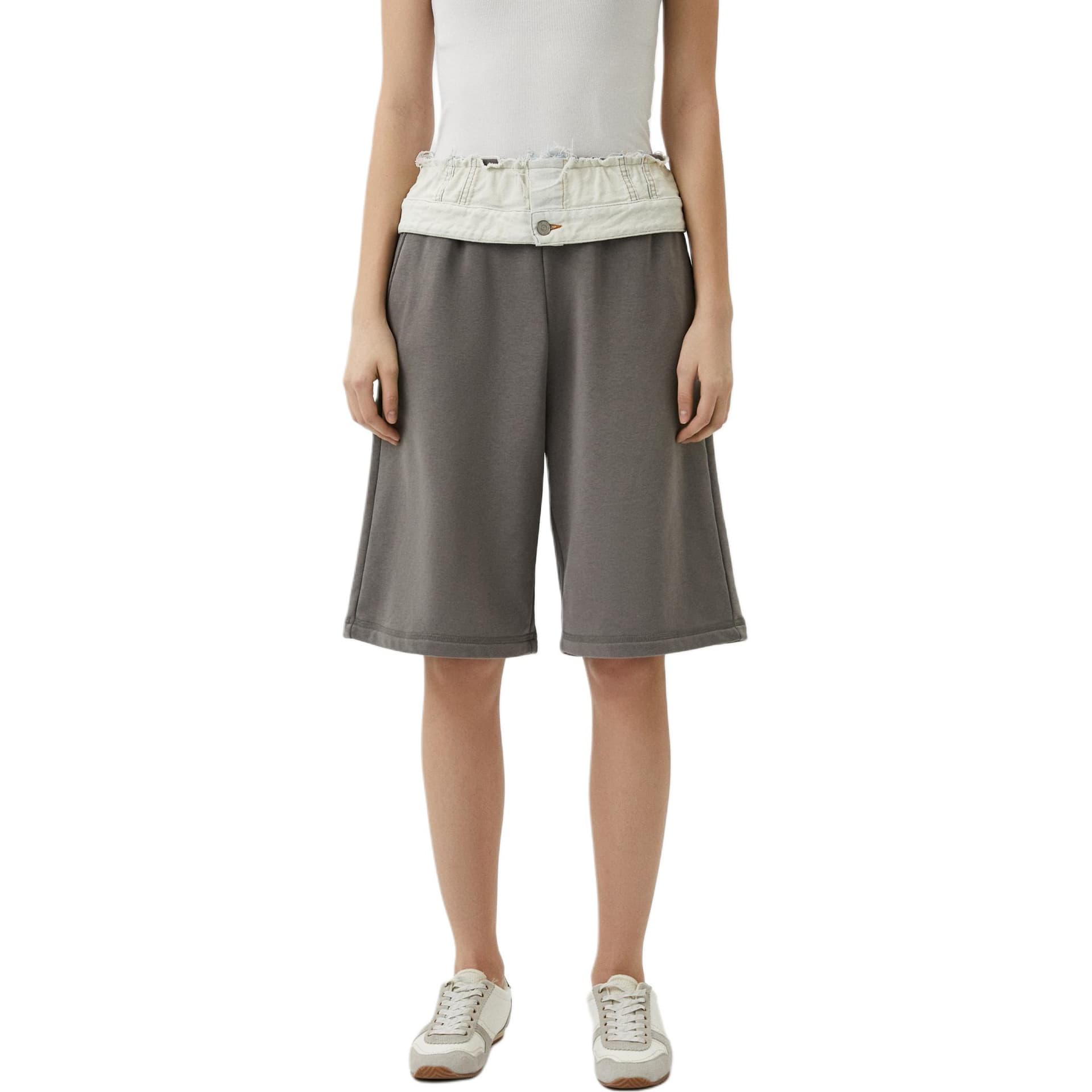 Шорты MM6 Maison Margiela SS24 Повседневные шорты Женские Серый - изображение 1
