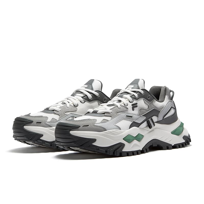 Кроссовки для бега FILA FUSION Бьянко Беговые кроссовки Мужские Белые Серые - изображение 2