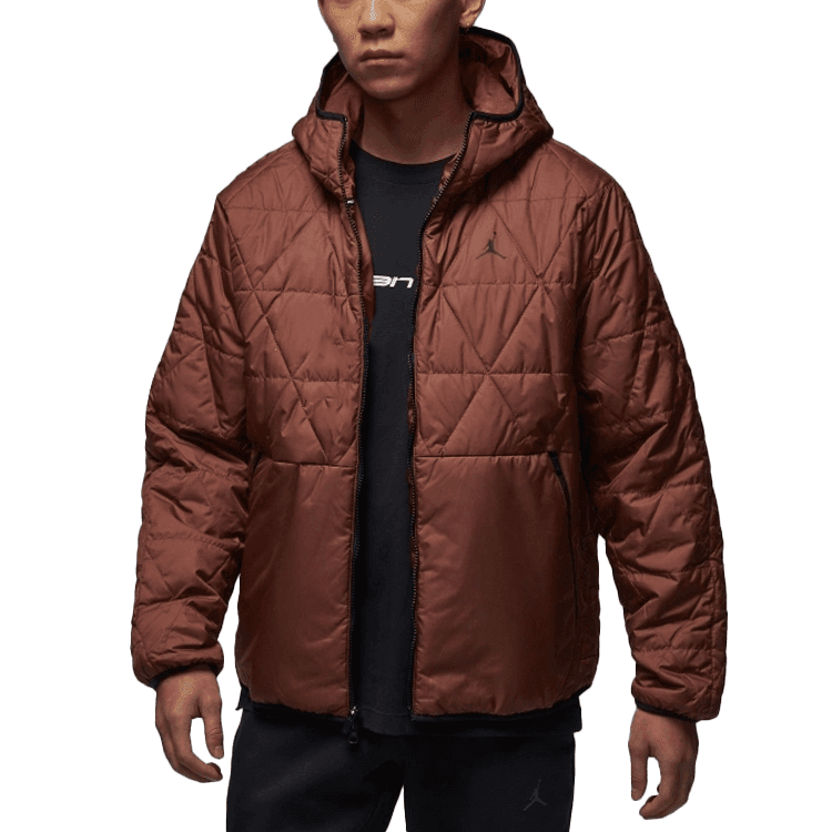 Куртка Jordan SPRT STMT SS25 MDWT Sportswear Мужская модная и удобная спортивная куртка с длинным рукавом, коричневая - изображение 1
