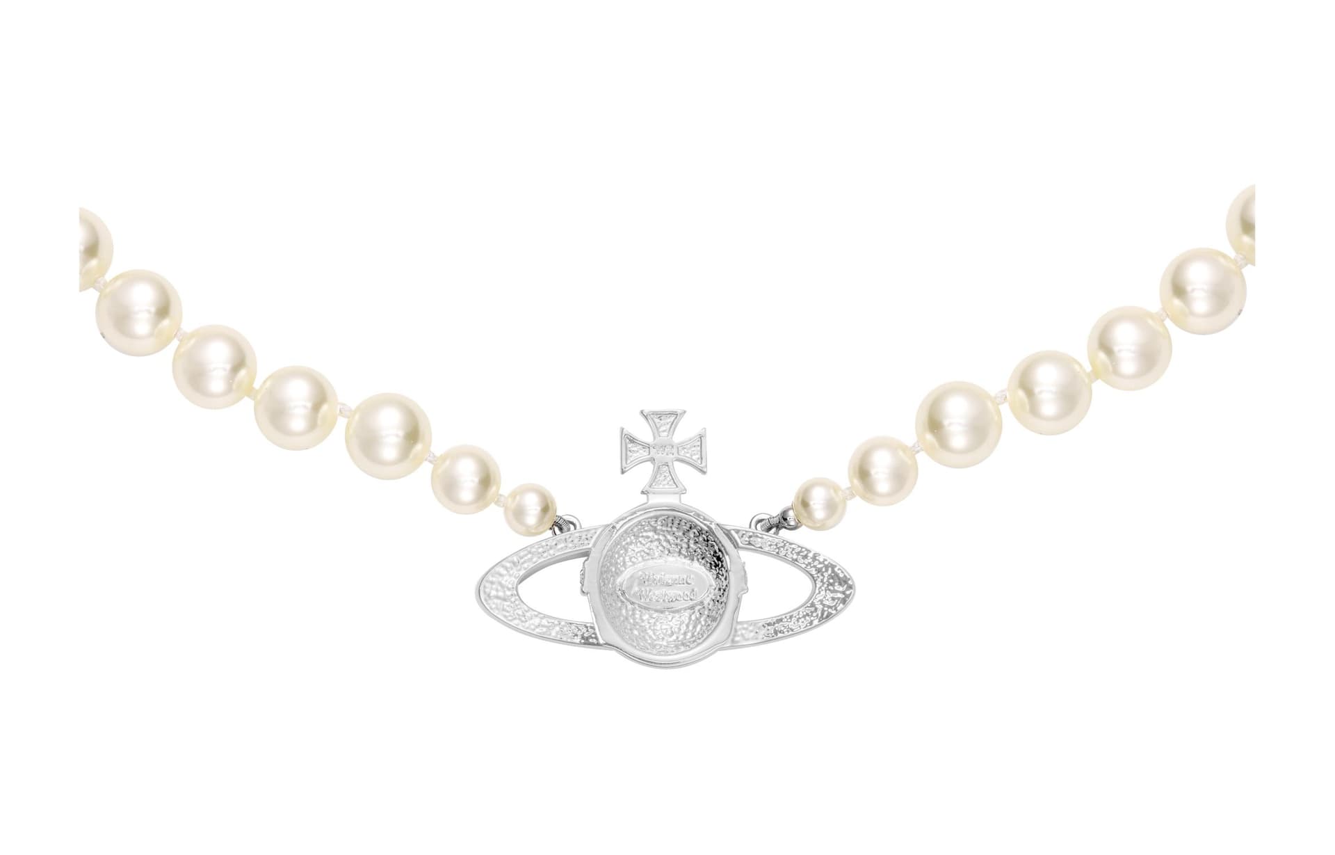 Ожерелье Vivienne Westwood One Row Pearl Bas Relief Choker - изображение 2
