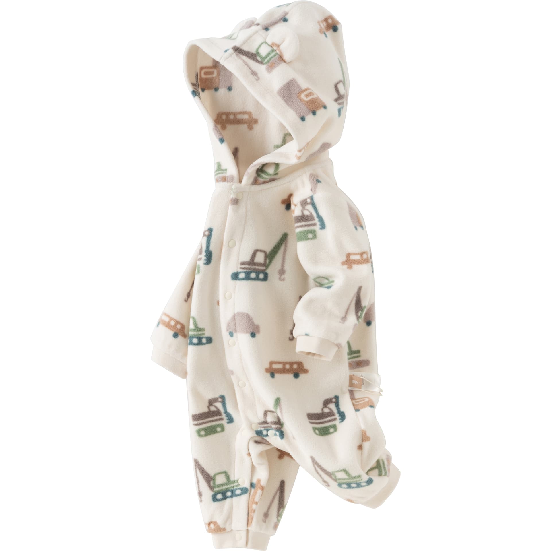 DAVE&BELLA Bodysuit Baby Series Cute Cartoon Print Double-sided Fleece Soft Skin-friendly 3D Hooded Cute Romper - изображение 2