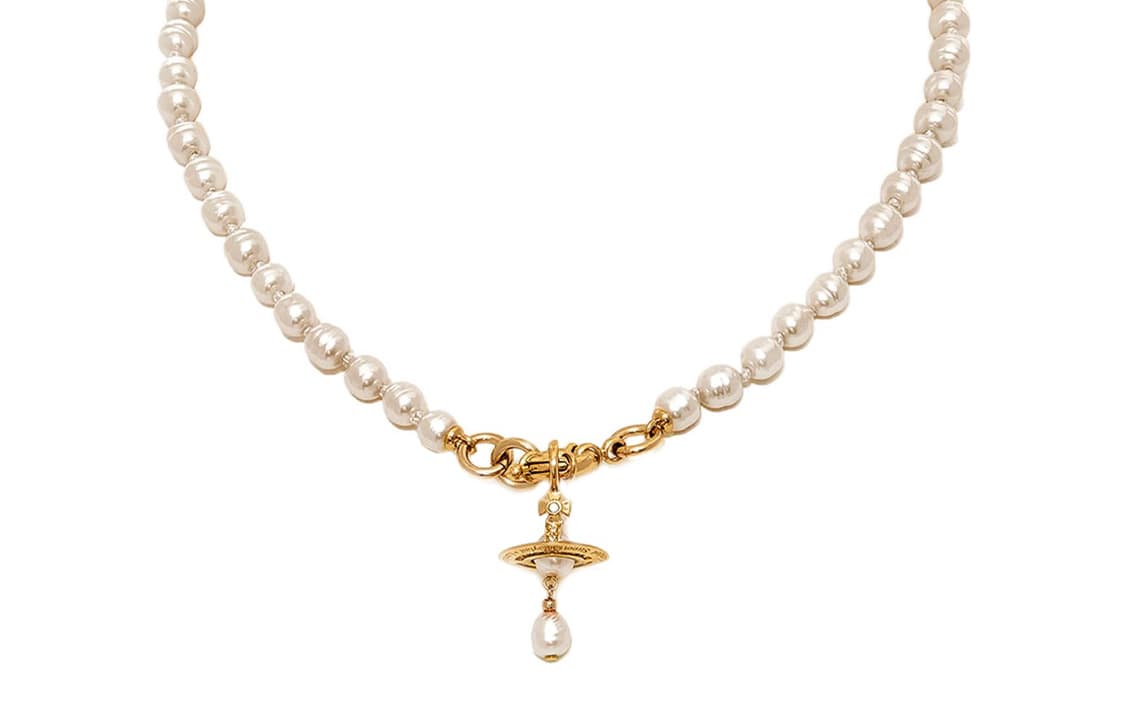 Ожерелье Vivienne Westwood Aleksa Pearl Necklace Gold - изображение 1