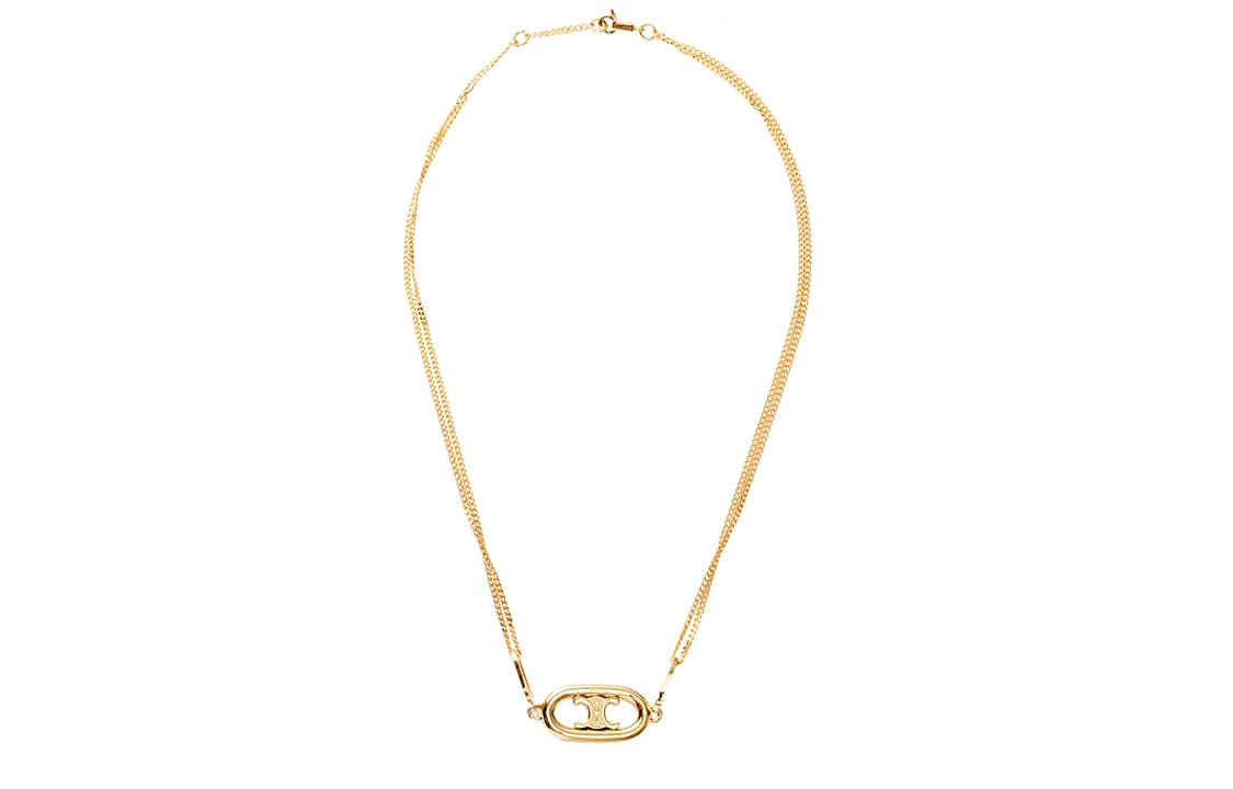 Ожерелье CELINE Maillon Triomphe Gold Necklace - изображение 6