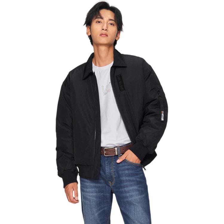 Зимняя куртка Lee FW24 Baseball Down Jacket Black - изображение 1
