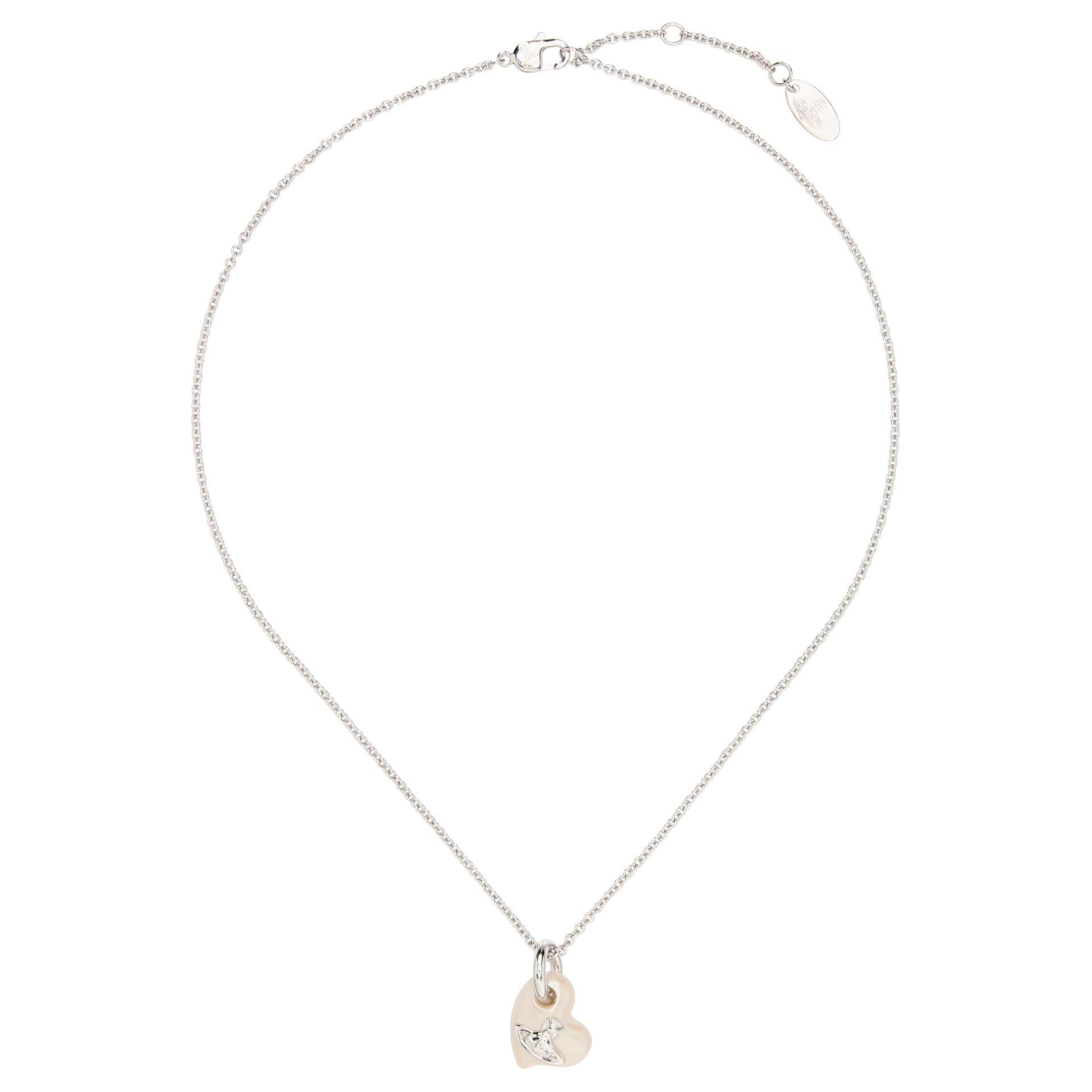 Ожерелье Vivienne Westwood Сердце Стиль Брасс Ожерелье Женское Серебро - изображение 2