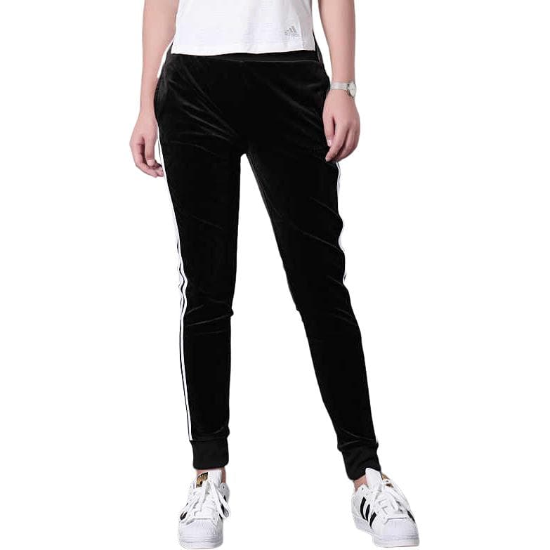 Штаны Adidas Neo Вязаные Спортивные Брюки Женские Черные - изображение 1