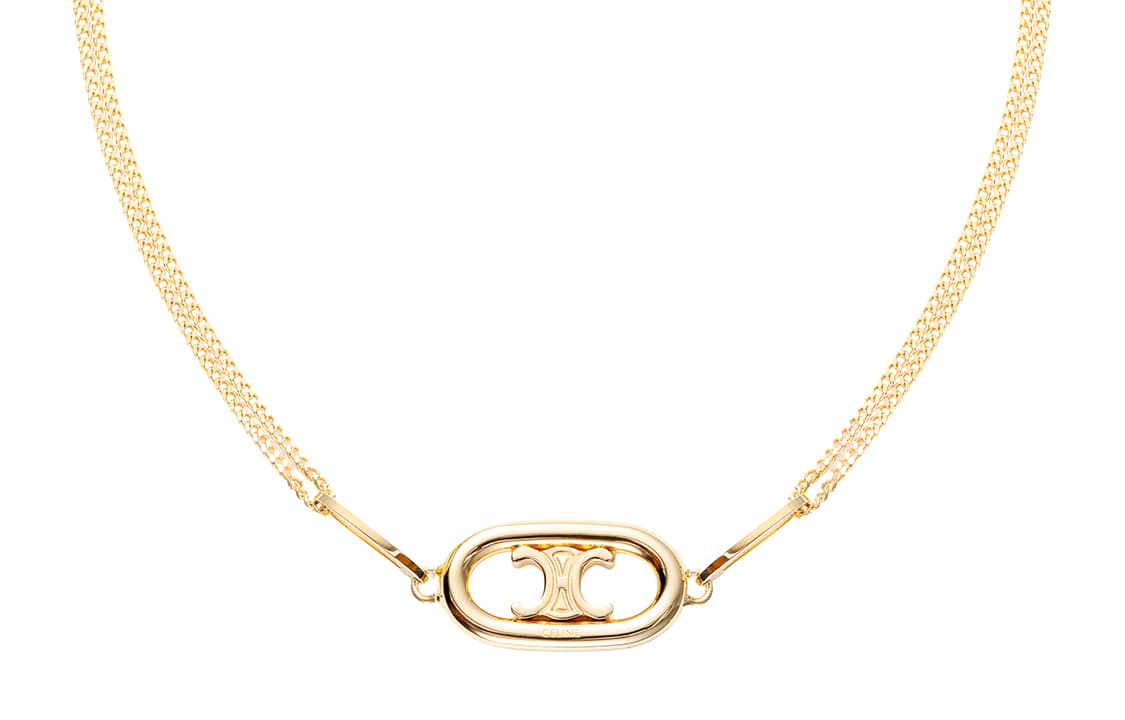 Ожерелье CELINE Maillon Triomphe Gold Necklace - изображение 5