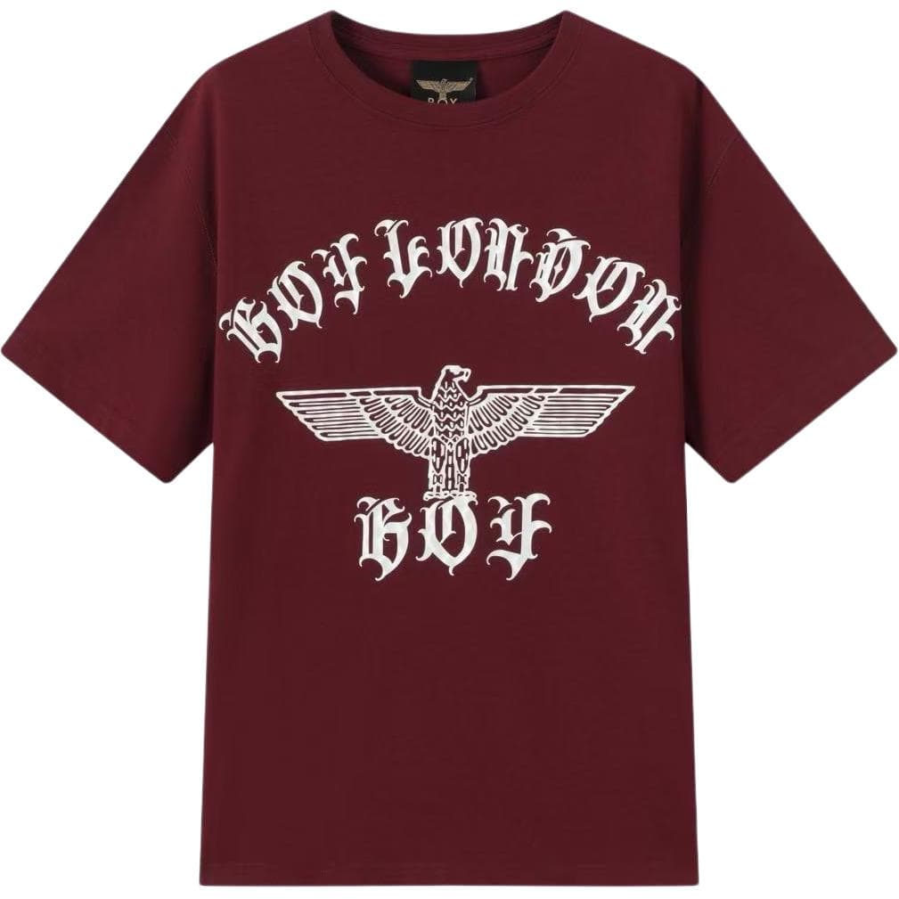 Футболка BOY LONDON Мужская рубашка цвета бордовый - изображение 1
