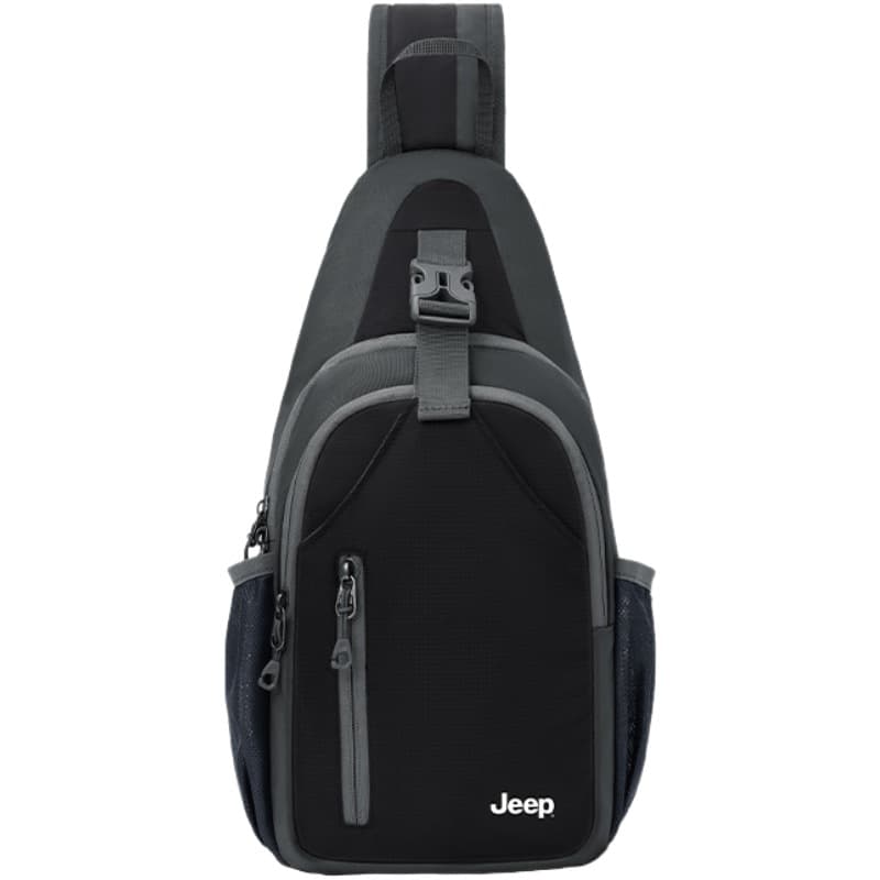 Нагрудная сумка Jeep Нейлоновая Сумка Мужская Черная - изображение 1