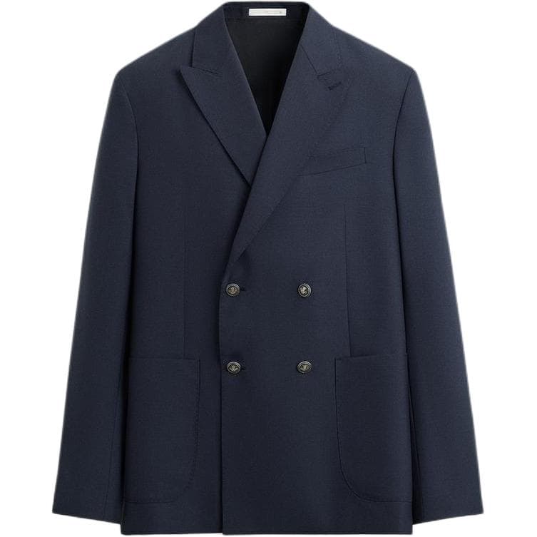 Пиджак ZARA Морской синий Мужские Деловые костюмы - изображение 1