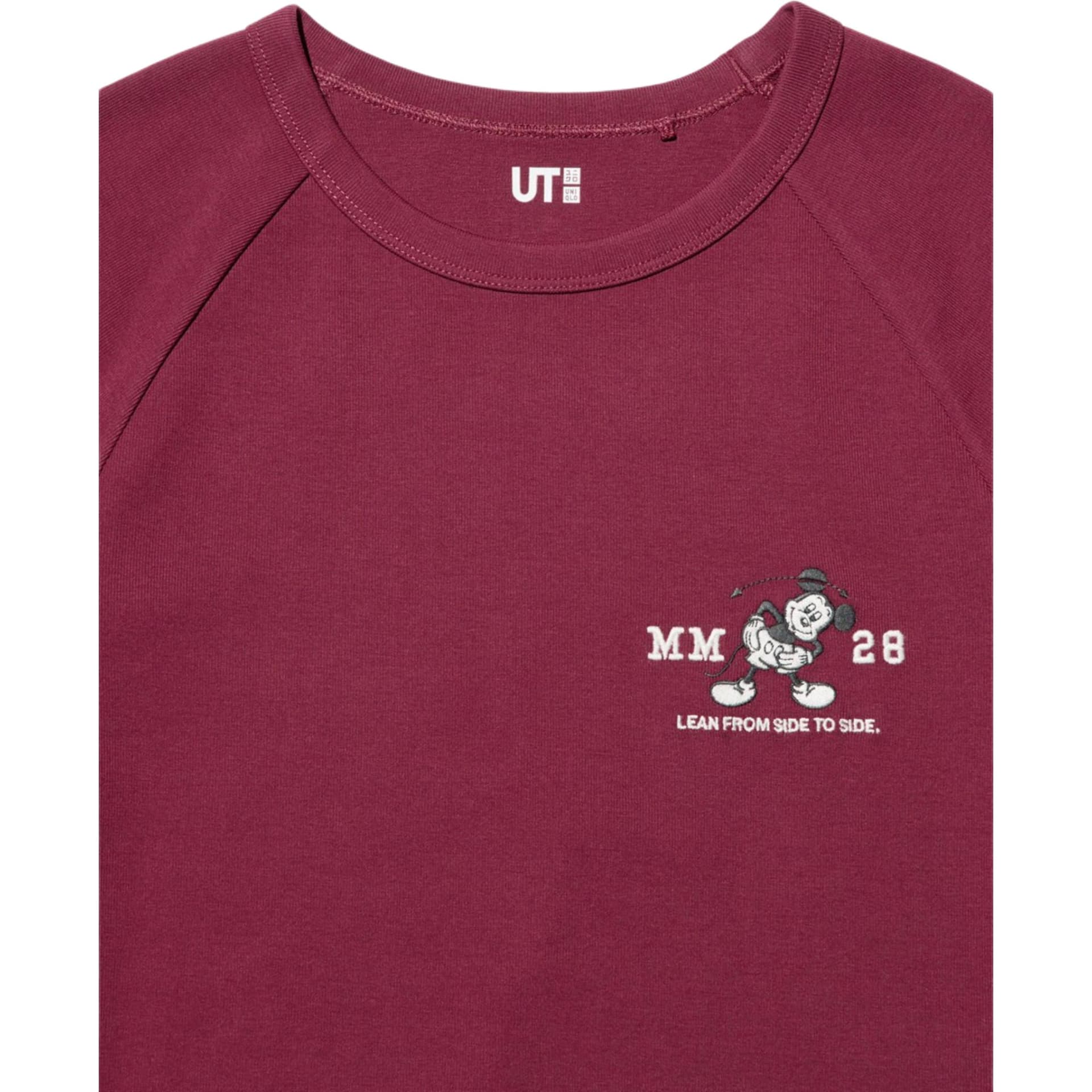 Футболка UNIQLO X Disney UT T Рубашка Женская Бордовая - изображение 4