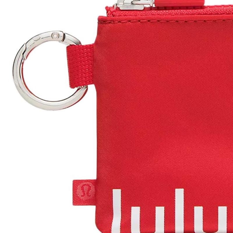 Картхолдер Lululemon Clippable Нейлон Визитницы Унисекс Красный и Белый - изображение 4