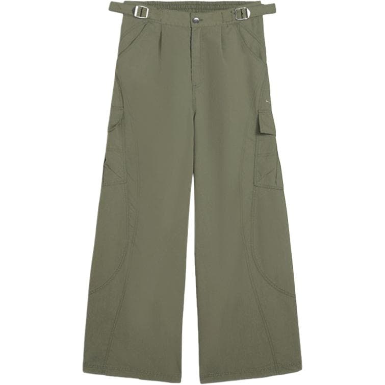 Штаны PUMA Green Men's Casual Pants PUMA Зеленые Мужские Повседневные Брюки - изображение 1