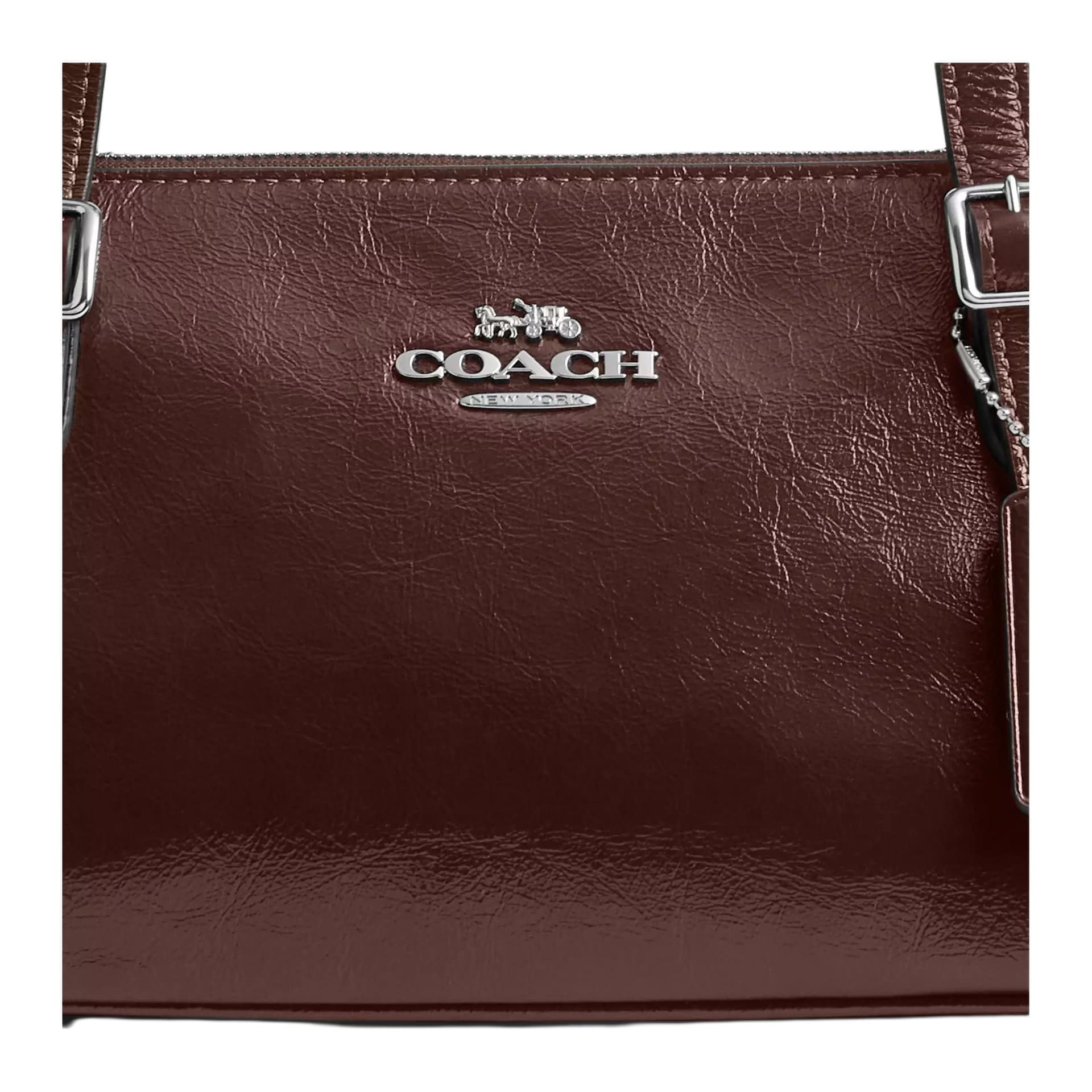 Мини-сумка COACH Коровья кожа Подмышечная сумка на плечо Большая женская Клен - изображение 4