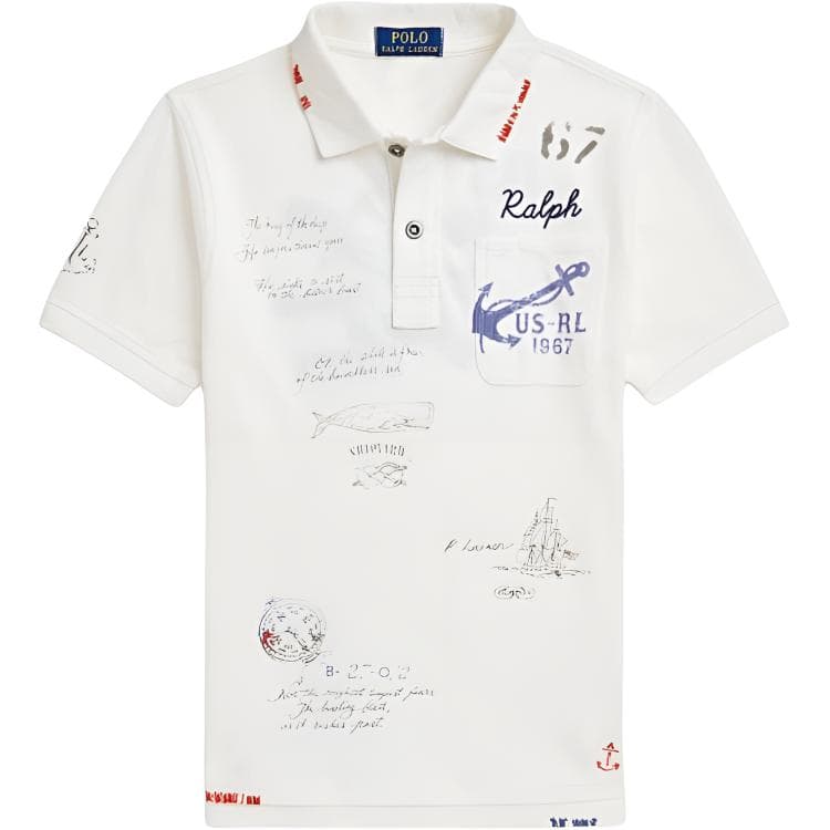 Поло Polo Ralph Lauren Белое Детское - изображение 1
