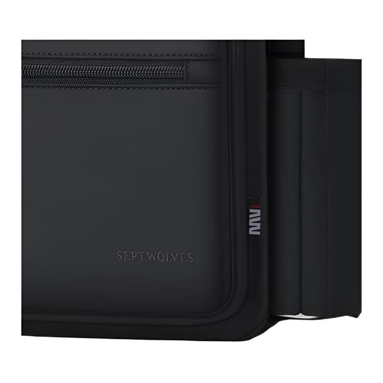 Мини-сумка SEPTWOLVES Oxford Crossbody Bag Сумка через плечо Большая мужская черная - изображение 4