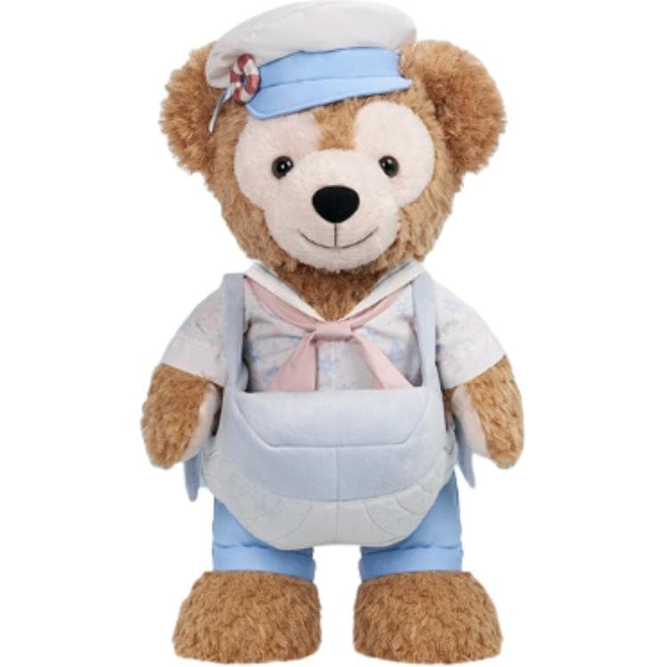 Мягкая игрушка Disney 2025 Duffy и друзья Летняя океаническая вечеринка Милый стиль Куклы Мягкая игрушка Шанхайский Дисней 46,5 см - изображение 1