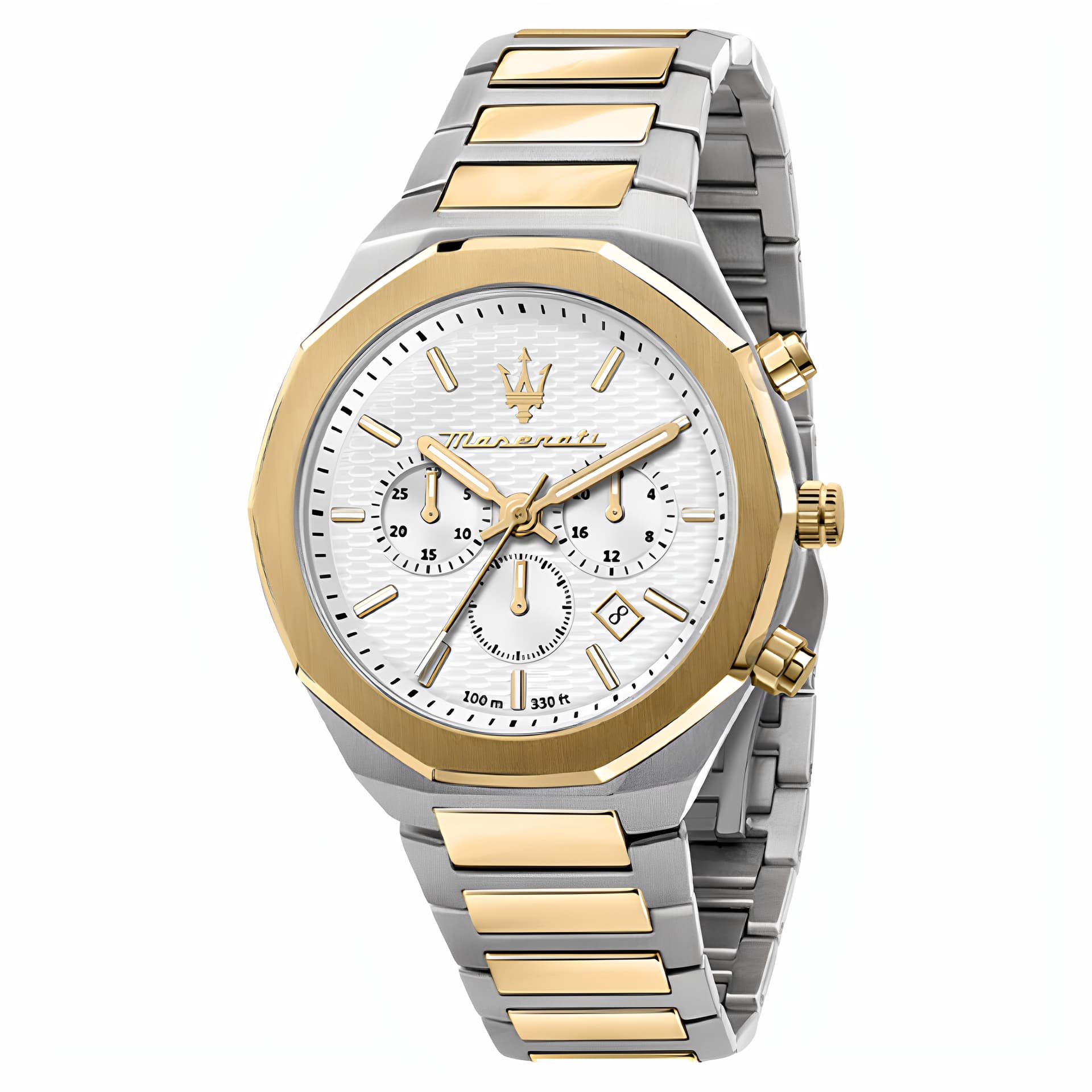 Механические часы Maserati Wind Style Collection Часы с ремешком на запястье кварцевый механизм металлический корпус белый циферблат - изображение 1