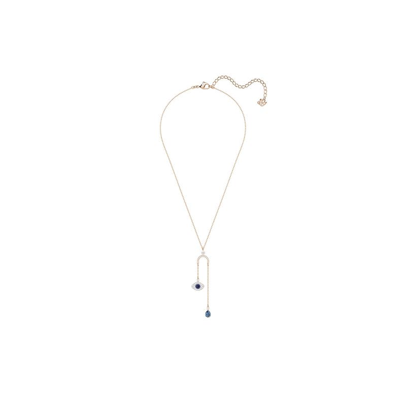 Ожерелье Swarovski Symbolic Evil Eye Necklace Rose Gold Blue - изображение 2