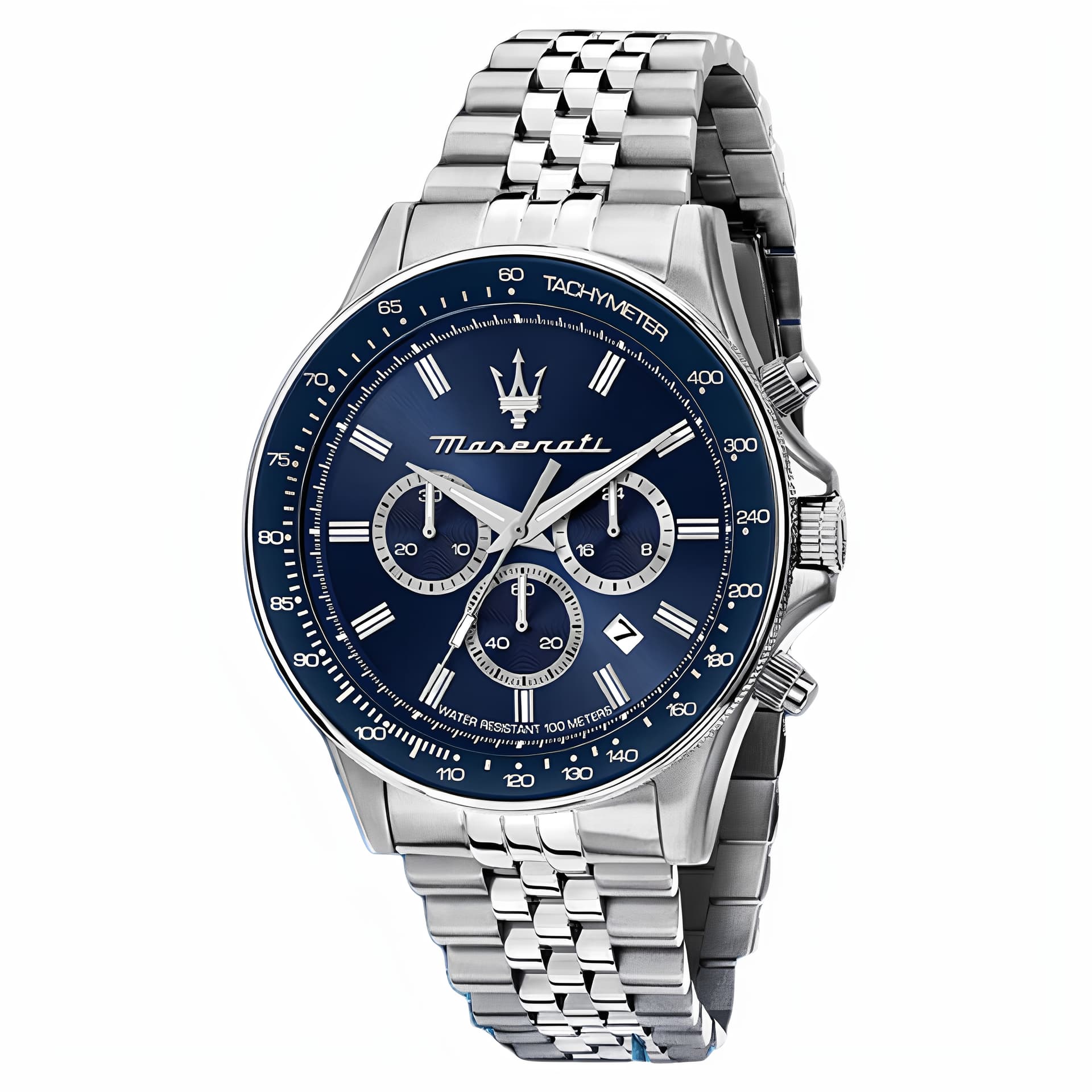 Механические часы Maserati Challenge Collection Часы с ремешком на запястье кварцевый механизм стальной ремешок синий циферблат унисекс - изображение 1